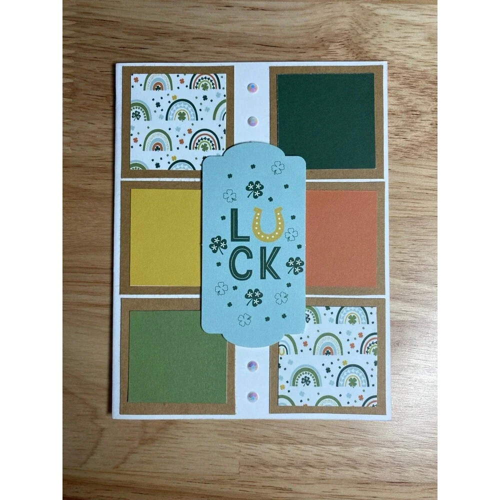 Handmade St. Patrick’s Day Blank Greeting Card A2 & Envelope